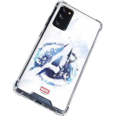 Marvel Avengers Blue Logo Galaxy S20 FE Clear Case